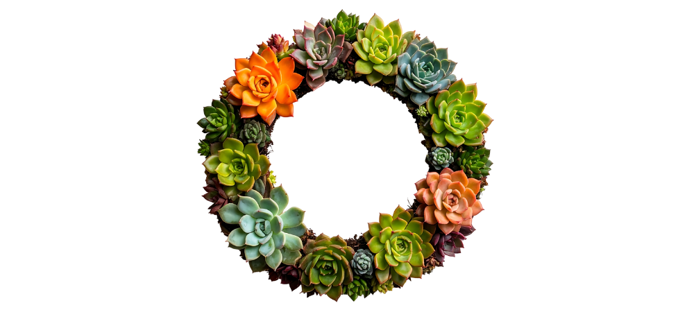 wreath of succulents