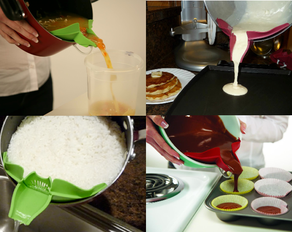 Clip On Kitchen Food Strainer Makes Cooking Easier