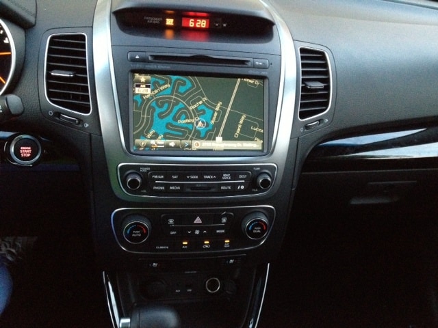 KIA Sorento SUV navigation system