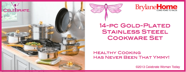 14pc-Gold-Plated-Stainless-Steel-Cookware-set