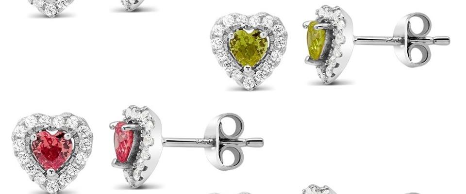 Sterling Silver Heart Birthstone Earrings Giveaway To Thrill Your Valentine