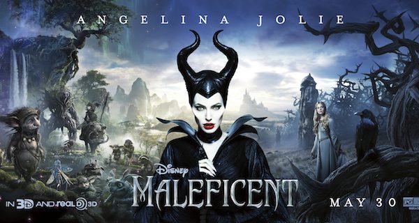 Angelina Jolie in Disney Maleficent Banner