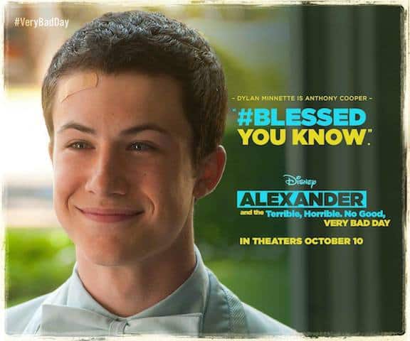 Dylan Minnette as Anthony Cooper very bad day