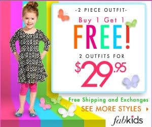 FabKids 50% Off Your First FabKids Outfit