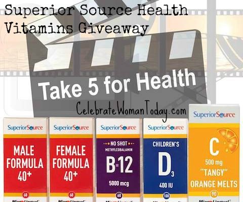 Family 5-Pack Of Superior Source Health Vitamins Giveaway