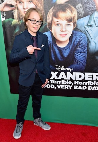 Ed Oxenbould Plays Alexander. The World Premiere of Disney's "Alexander and the Terrible, Horrible, No Good, Very Bad Day" - Red Carpet