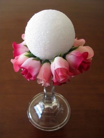 Valentine floral bouquet craft
