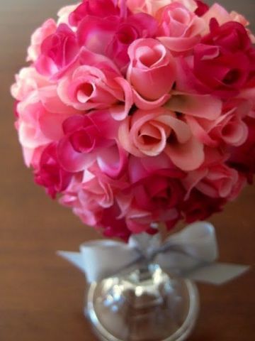 Valentine floral bouquet craft