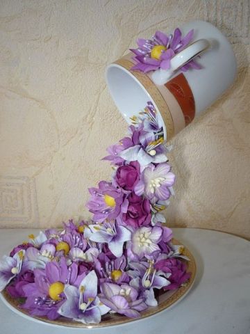 floral waterfall craft