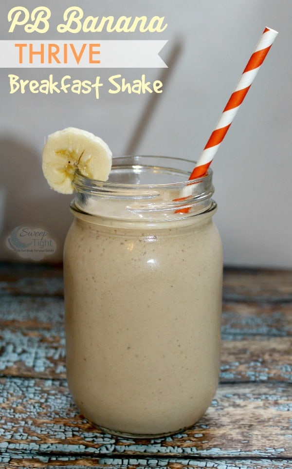 peanut butter and banana breakfast smoothie