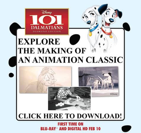 Disney 101 Dalmation bonus features