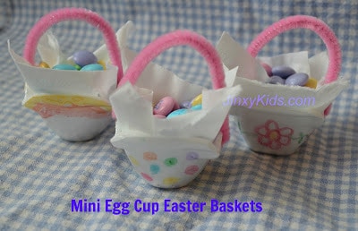mini egg cup easter baskets easter crafts
