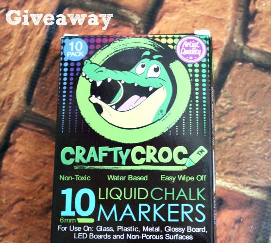 CraftyCroc Liquid Chalk Markers Giveaway #ChalkART1