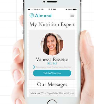 Get Your Almond Personalized Nutrition Coaching from the Comfort of Your Home