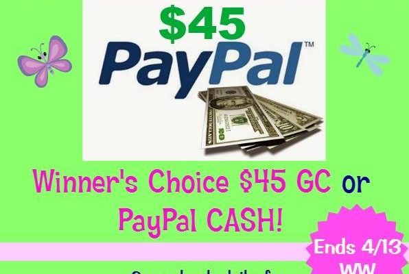 Weekend Cash Flash Giveaway to Win PayPal or Gift Card of Choice
