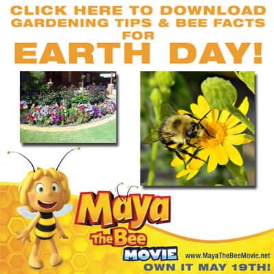 Activity Sheets for Kids with Maya the Bee Movie Themes and #EarthDay Celebration