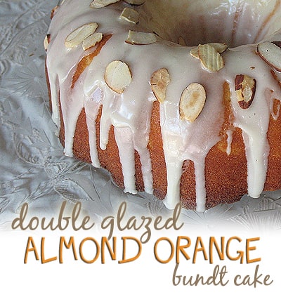 double glazed almond orange cake