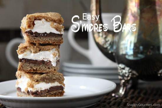 Your Labor Day cookout menu would be incomplete without this #dessert recipe – Easy Smores Bars Cookies! Both kids and grownups will sure love these yummy squares.