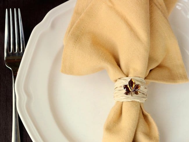 fall napkin rings