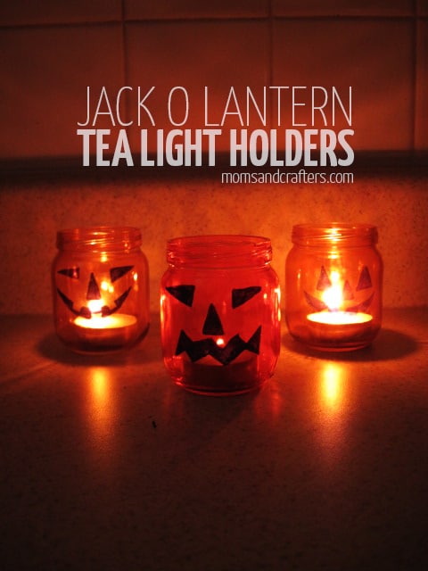 pumpkin tea light holders