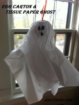 tissue paper ghosts