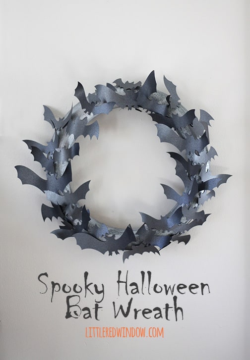 halloween bat wreath