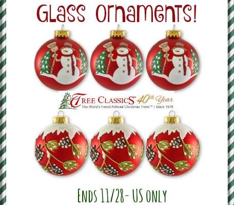This Snowman and Holiday Glass Ornaments Set Is Perfect For Your Tree