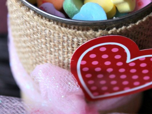 Easy DIY Valentine’s Day Candy Jar GIFT