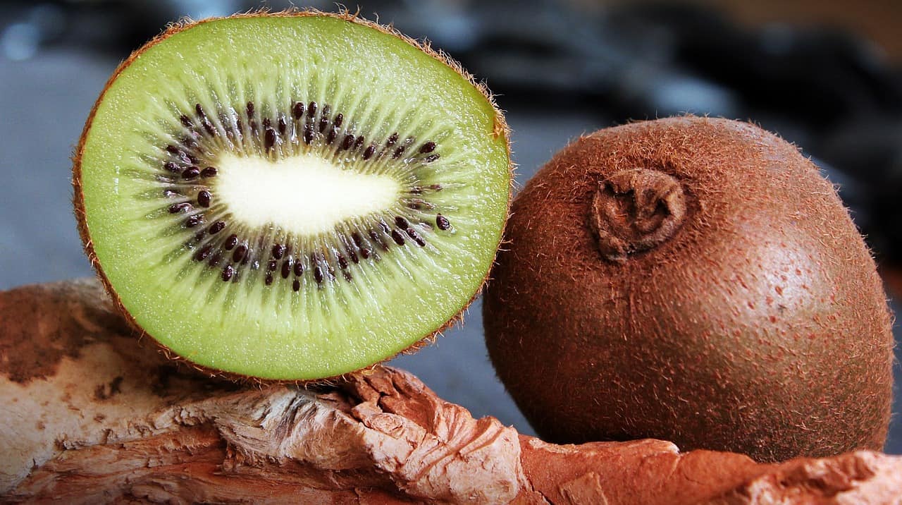 Kiwi has antioxidant power great for skin and anti-aging benefits