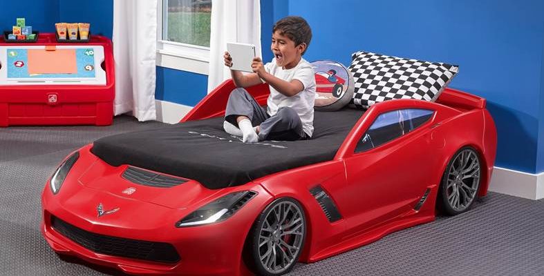 Speed Into Spring With Step 2 Corvette Toddler Bed!