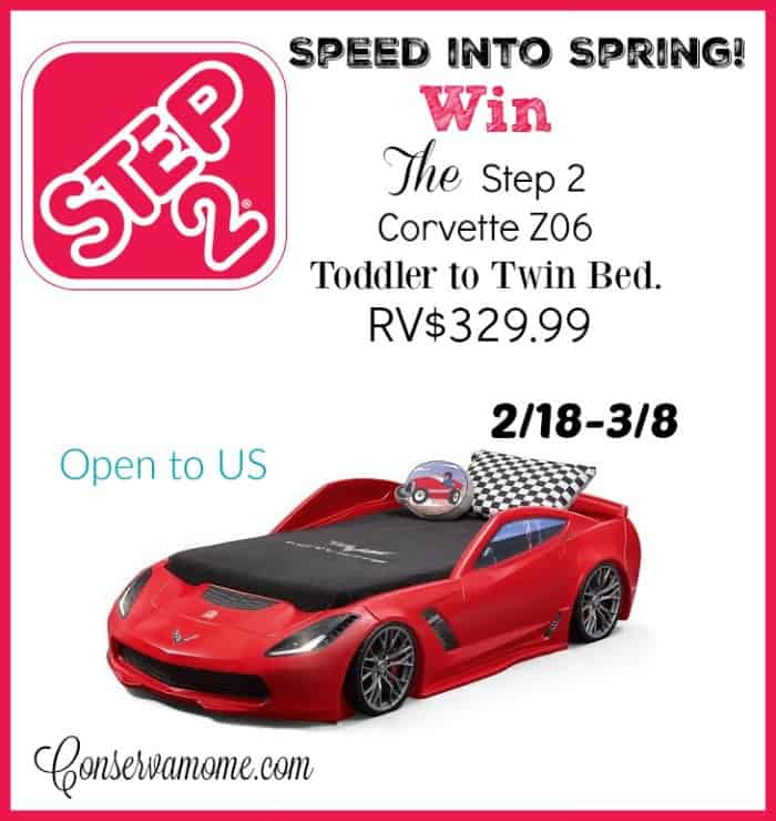 step2-corvette-toddler-bed-red