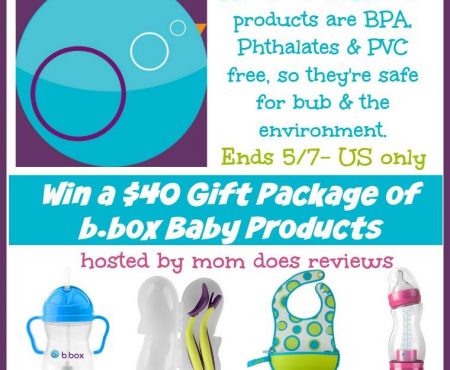 Enter To Win A $40 Gift Package of b.box Baby Products!