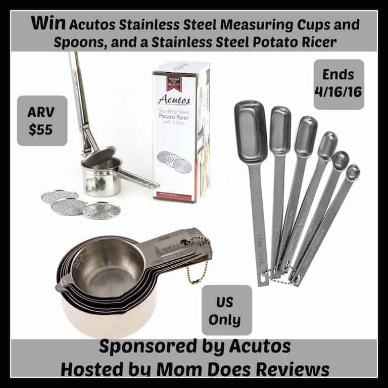 Acutos Stainless Steel Measuring cups,spoons,and Potato Ricer