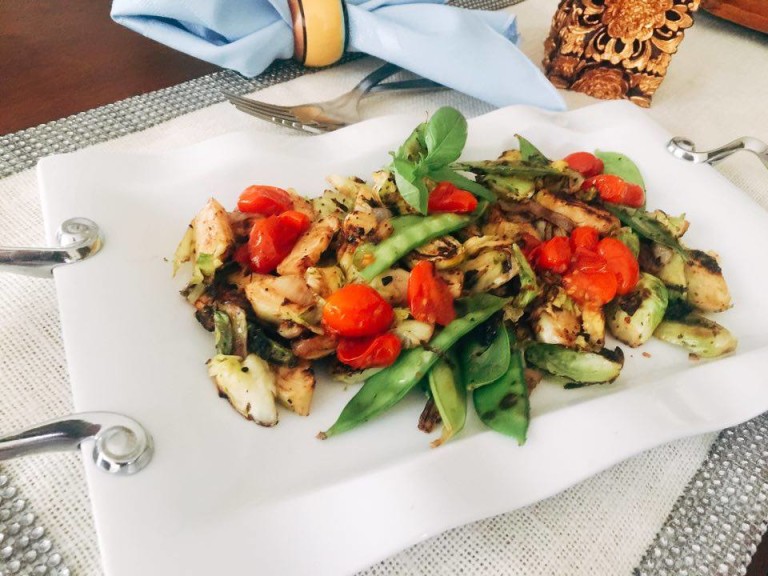 Brussels Sprouts grilled veggies