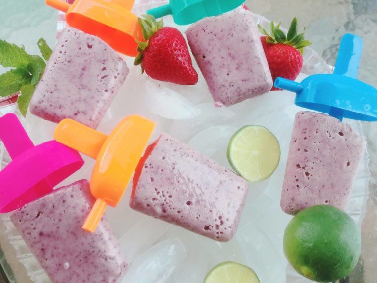 healthy popsicles recipe, homemade popsicles