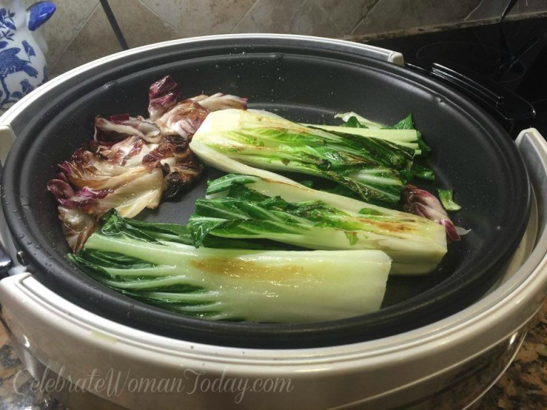 Bok Choy, radicchio Grilled