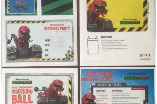 DINOTRUX Birthday Party Printables Party Kit – Celebrate It!