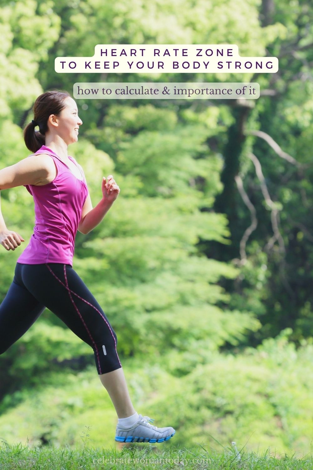 woman power walking in her heart rate zone