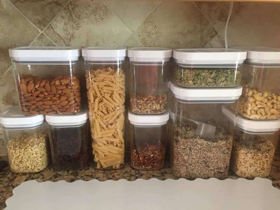 nuts for kitchen counter, healthy snacks