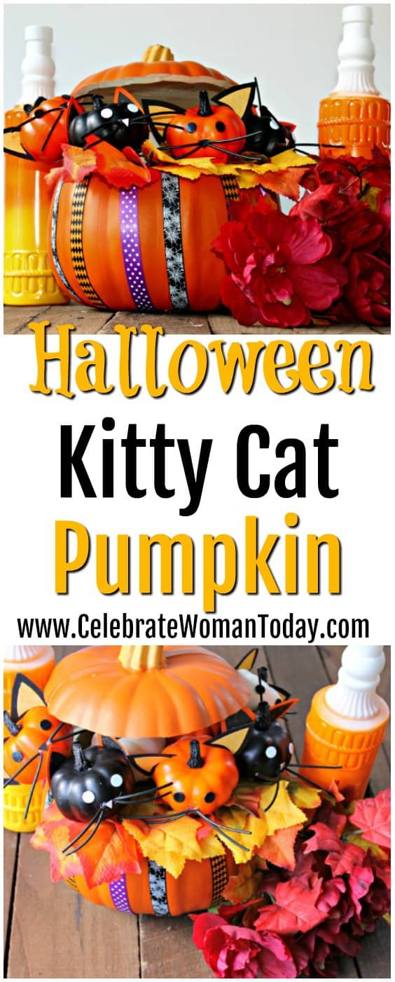 Halloween Kitty Cat Pumpkin Craft