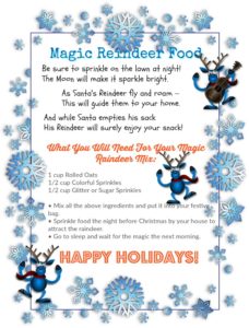Download PRINTABLE – Magic Reindeer Food And A Poem | Celebrate Woman Today