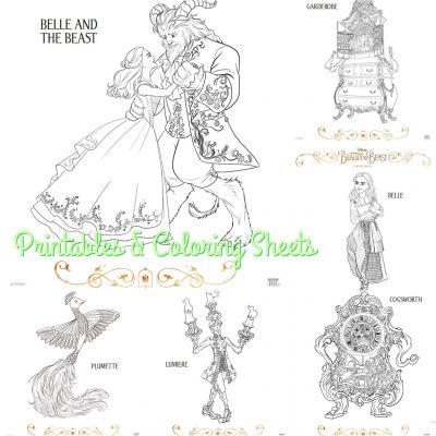 FREE Printables &amp; Coloring Sheets from #BeautyAndTheBeast | Celebrate ...