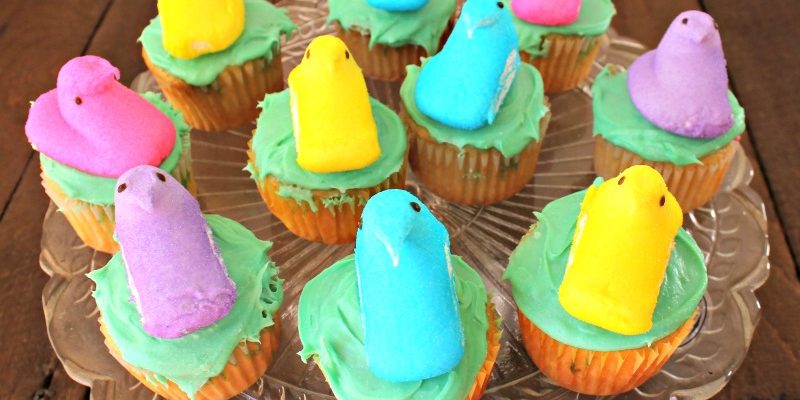 Peeps Surprise Cupcake Recipe for Easter Desserts 2019