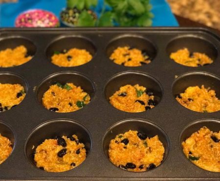 Quinoa Bites with Sweet Potato and Black Beans