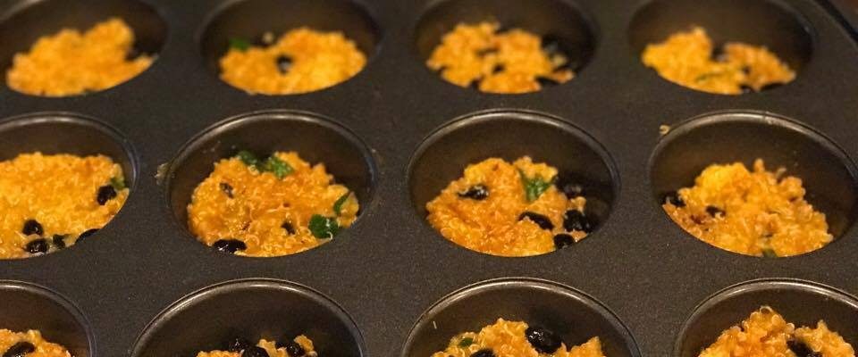Quinoa Bites with Sweet Potato and Black Beans #RecipeIdeas