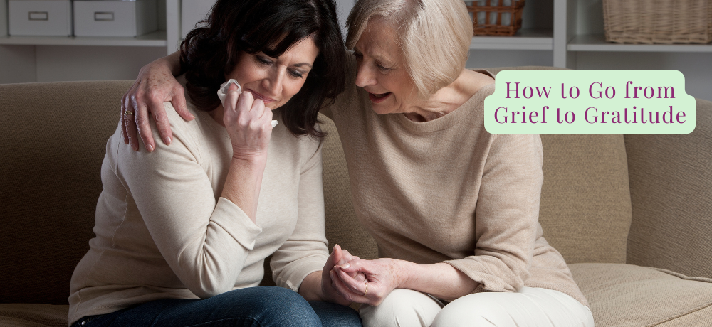 two women grieving