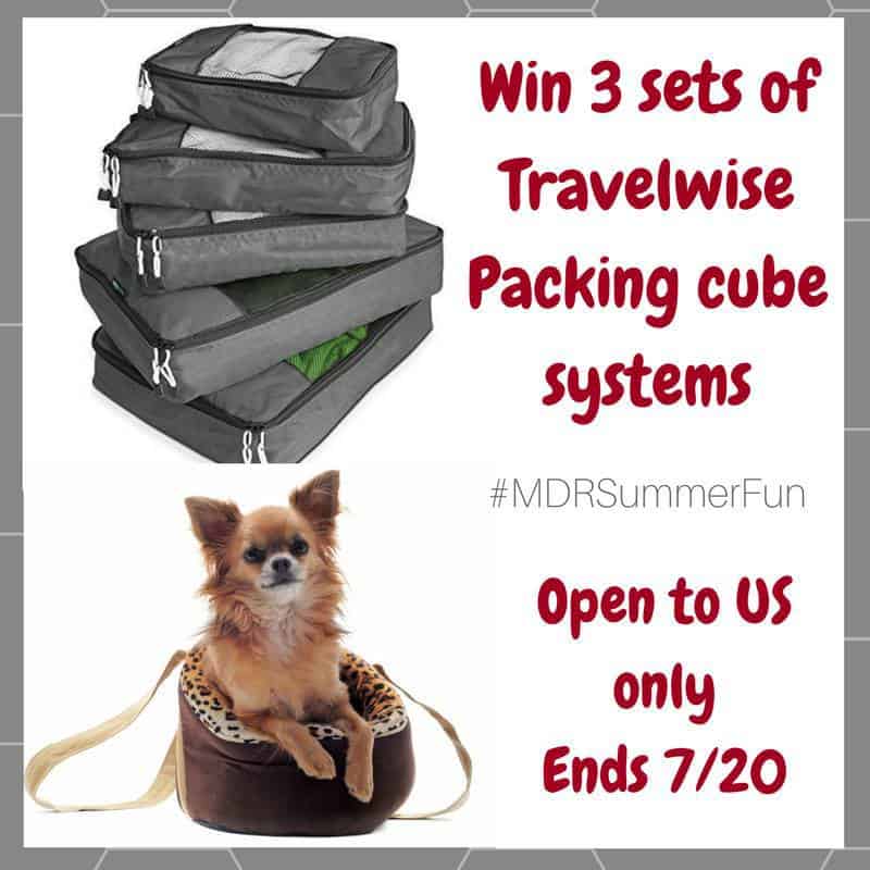 Travelwise packing cube systems giveaway