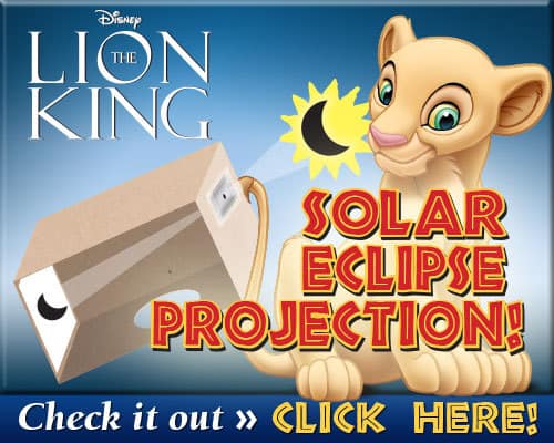 Solar Eclipse Projection Craft, Disney Printables, Lion King