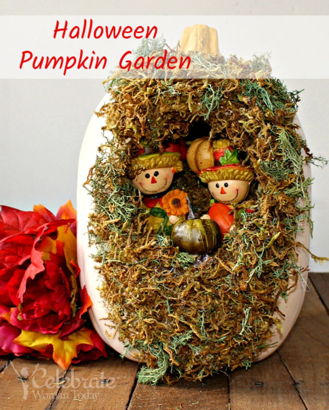 Easy Halloween Pumpkin Garden craft