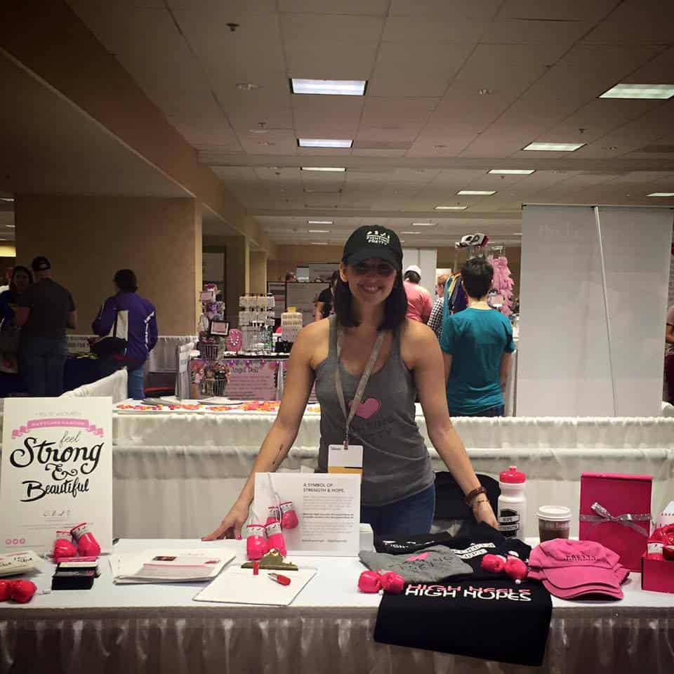 Fighting Pretty Boxing Gloves, Breast Cancer Awareness, Kara Skaflestad